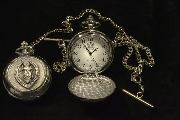 Pewter Pocket Watch